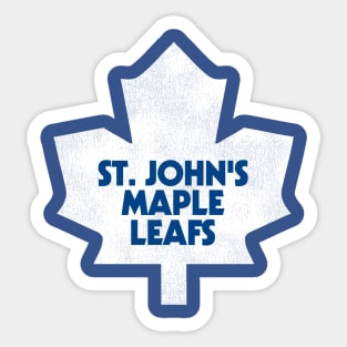 Defunct St Johns Maple Leafs Hockey Team Sticker